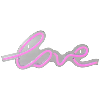18" Pink LED Lighted 'Love' Neon Valentine's Day Wall Sign