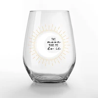 The Moon Made Me Do It 15oz. Printed Stemless Wine Glass
