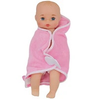 Goldberger Baby's First® Bathtime with Softina™ 11" Baby Doll with Pink Bath Blanket