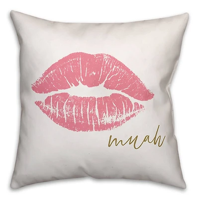 Muah Throw Pillow