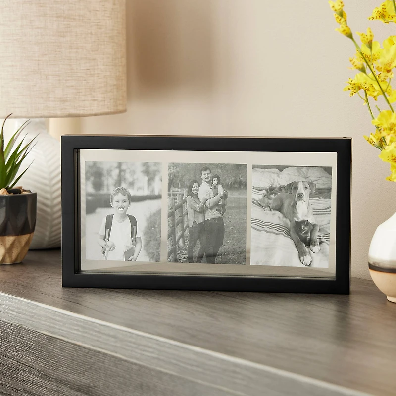 Expressions™ 6" x 12" Black Float Frame by Studio Décor®