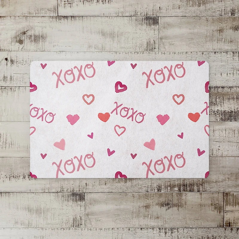 XOXO Pattern 27" x 18" Floor Mat