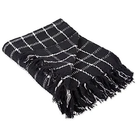 DII® Black Checked Plaid Throw