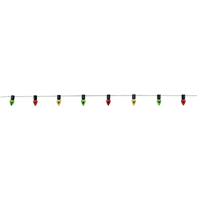 Mini Green, Red & Gold Bulb Garland Decoration by Ashland®