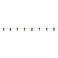 Mini Green, Red & Gold Bulb Garland Decoration by Ashland®