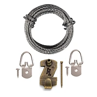 HangZ™ 30lb. 1 Hole D Ring Wire Kit 
