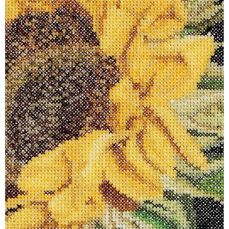 Thea Gouverneur Sunflower Cross Stitch Kit