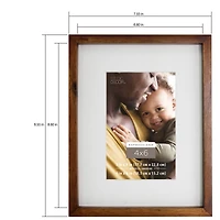 Expressions™ Walnut Thin Frame with Mat by Studio Décor®
