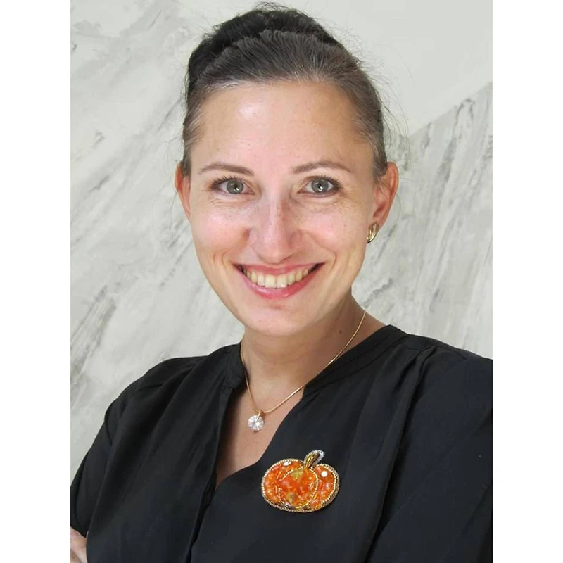 Crystal Art Beadwork Kit For Creating Broоch Pumpkin