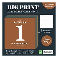 TF Publishing 2025 Big Print Daily Desktop Calendar