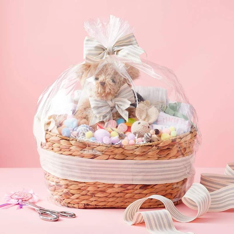 Jumbo Clear Basket Gift Bags by Celebrate It™, 12ct.