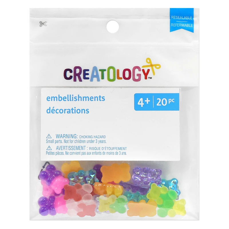 Mixed Gummy Bear Embellishments, 20ct. by Creatology™