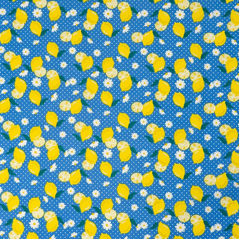 SINGER Lemon Floral Cotton Fabric Bundle