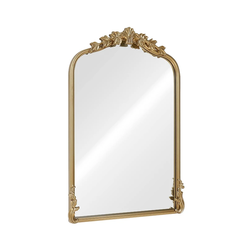 18" x 27" Ornate Arch Wall Mirror in Gold Metal Frame by Ashland®