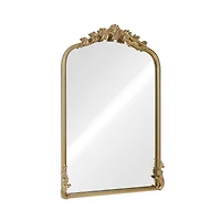 18" x 27" Ornate Arch Wall Mirror in Gold Metal Frame by Ashland®