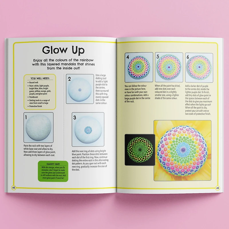 Hinkler DIY Rock Painting the Complete Neon Rock Art Kit