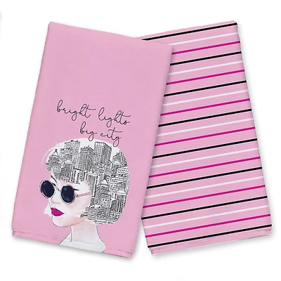 City On My Mind 16" x 25" Tea Towel Set of 2