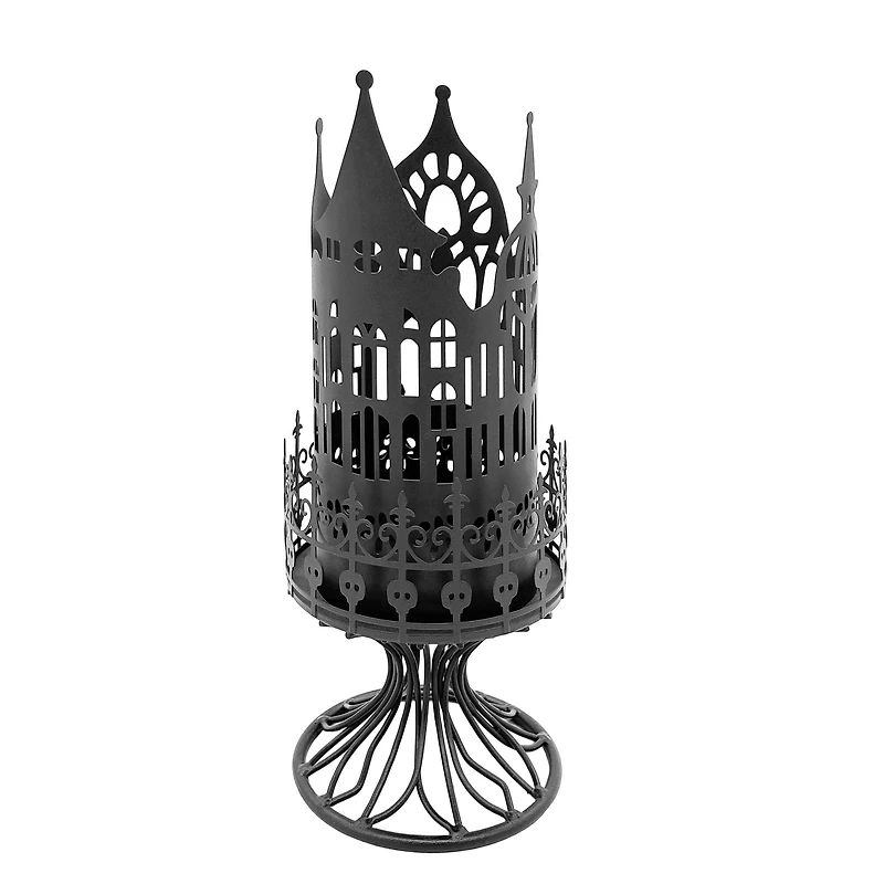 Black Castle Pillar Candle Holder by Ashland®