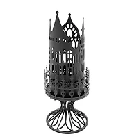 Black Castle Pillar Candle Holder by Ashland®