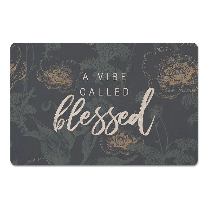 A Vibe Called Blessed Floor Mat, 18" x 27"