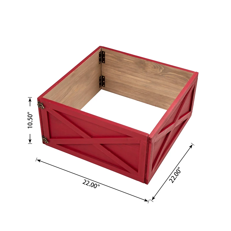 Glitzhome® 22" Wooden Tree Collar