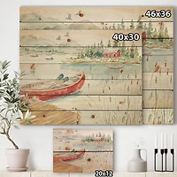 Designart - Lake House Canoes I