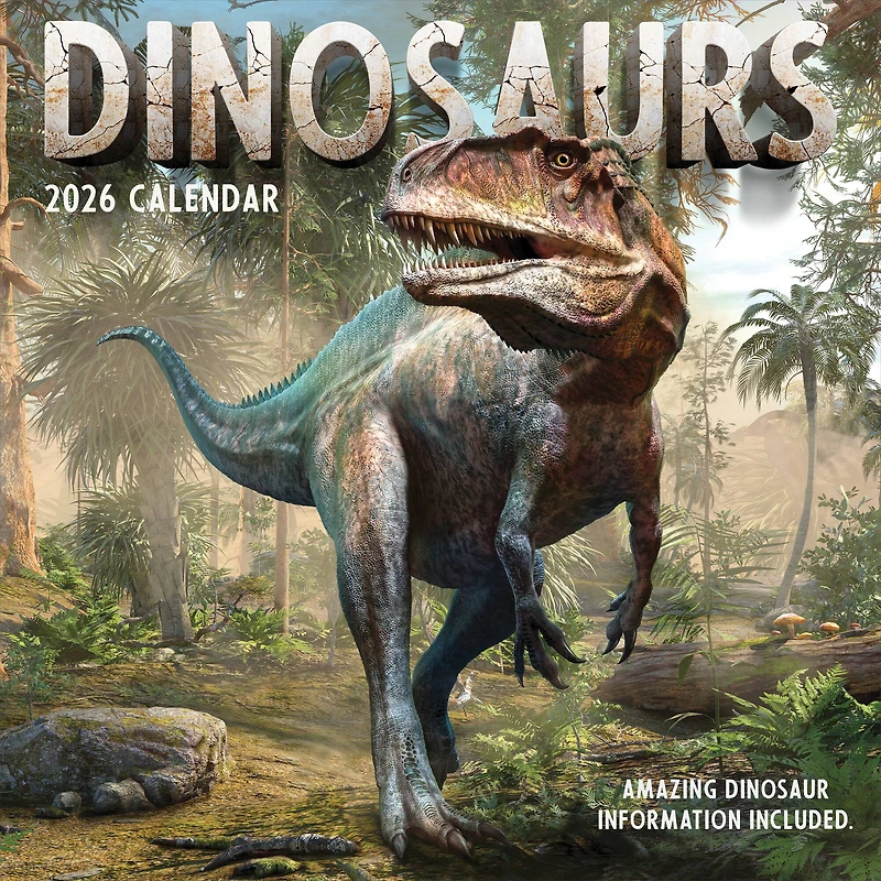 2026 Dinosaurs Wall Calendar