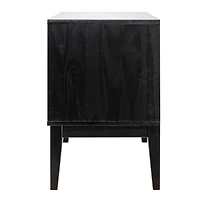 Hello Honey® Crawford 24" Nightstand with Storage Drawers and Natural Woven Cane Detail