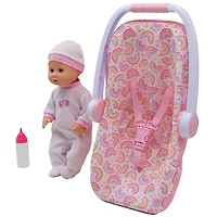 Dream Collection 16" Baby Doll with Toy Carrier