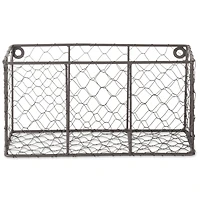 DII® Gray Wall Mount Chicken Wire Basket Set
