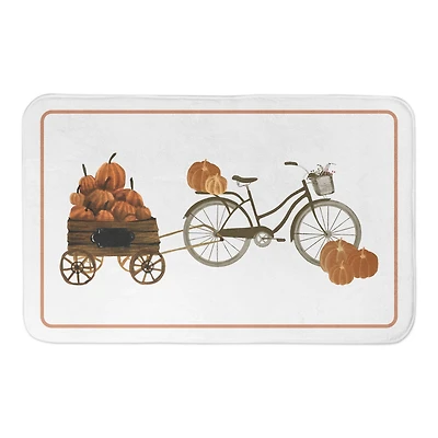 Pumpkin Bike Bath Mat
