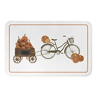Pumpkin Bike Bath Mat