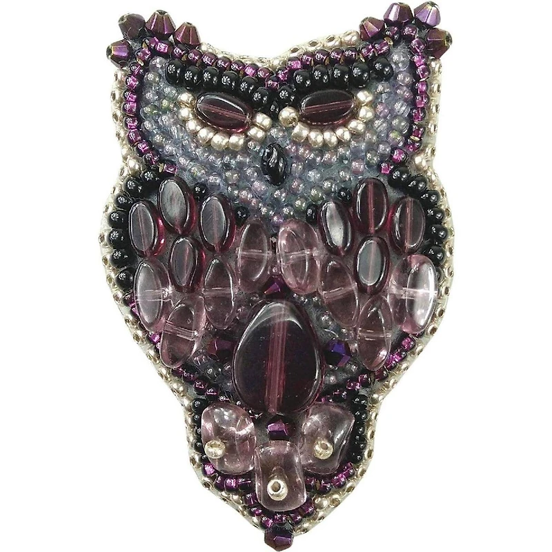 BP-209C Owl Brooch Beadwork Kit
