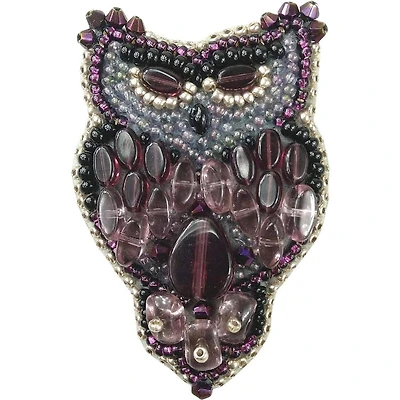 BP-209C Owl Brooch Beadwork Kit
