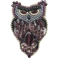 BP-209C Owl Brooch Beadwork Kit