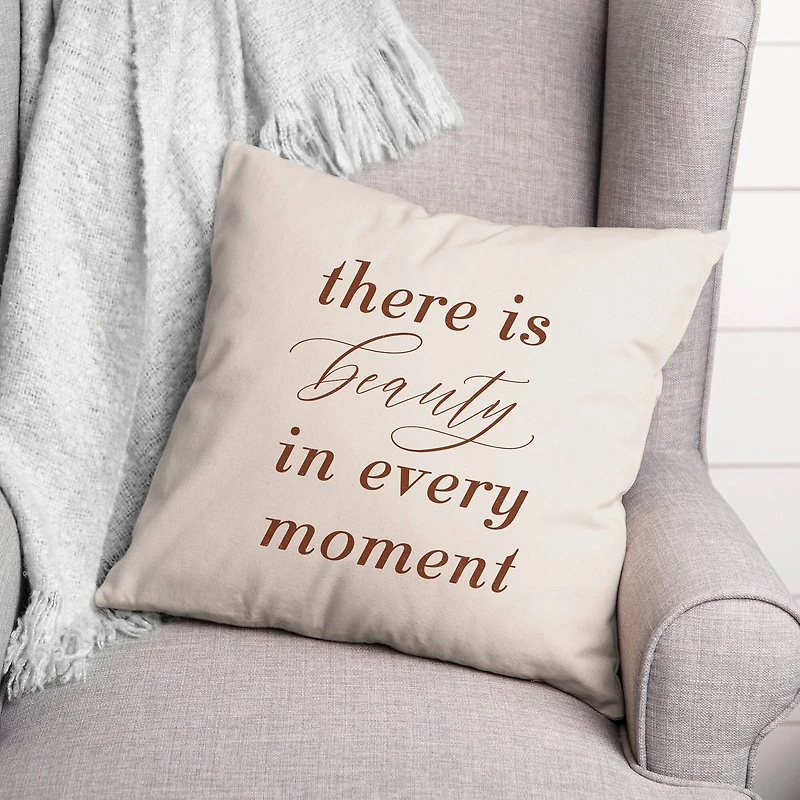 18" x 18" Beauty in Every Moment Indoor & Outdoor Throw Pillow