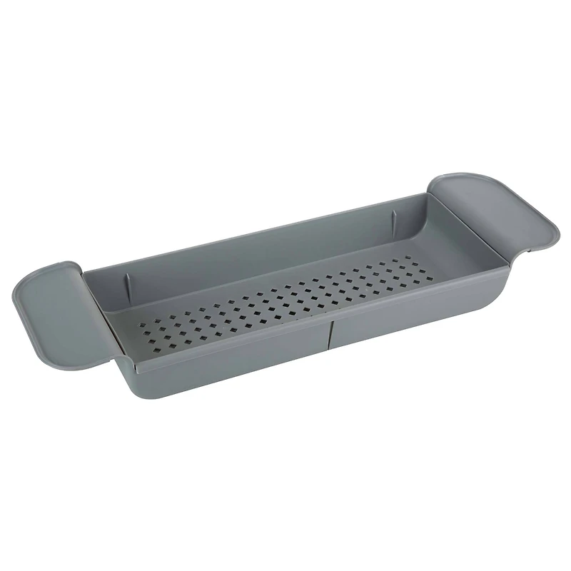 Bath Bliss Gray Expandable Non-Slip Bathtub Caddy