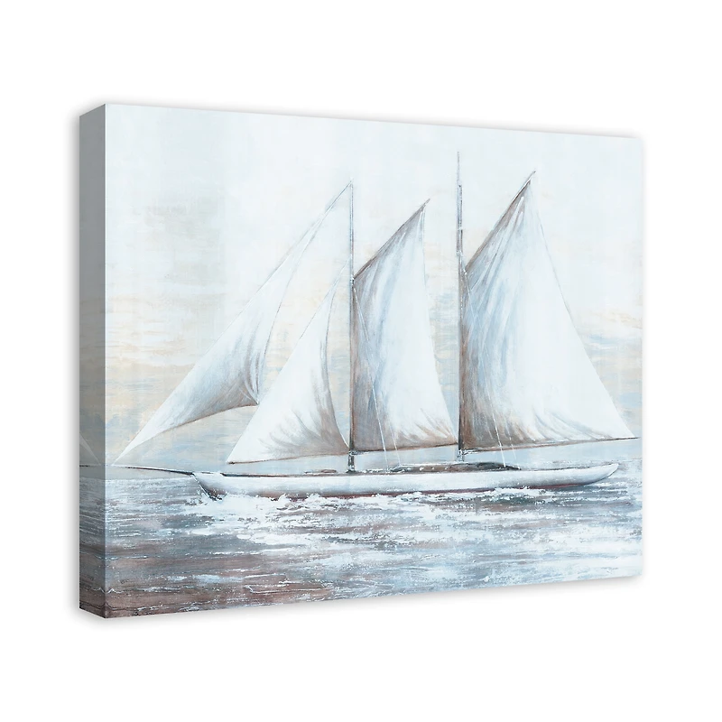 Painted Sailboat Canvas Wall Art