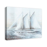 Painted Sailboat Canvas Wall Art