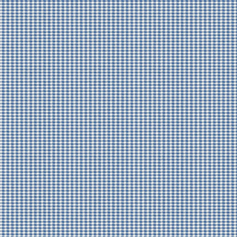 Fabric Editions Blue Gingham Cotton Fabric
