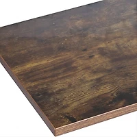 Rustic Brown Kitchen Baker's Rack 3-Tier Mesh Kitchen Storage Cart