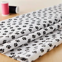 Fabric Editions White Paws Novelty Cotton Fabric