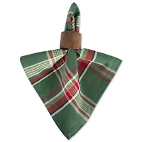 Dark Green Plaid Napkin, 6ct.