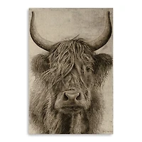 Highland Rustic Portrait Canvas Giclee