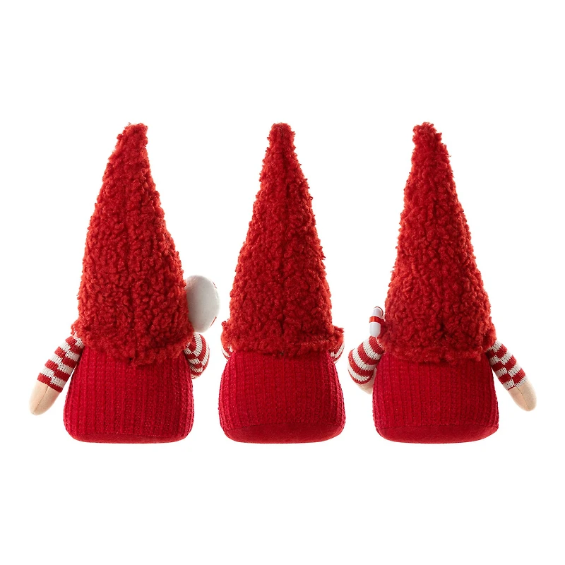 Glitzhome® JOY Christmas Gnome Fabric Décor, 3ct.