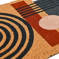Hello Honey® Geometric Coir Doormat