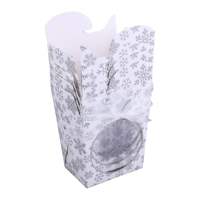 Snowflake Treat Boxes, 4ct. by Makery™