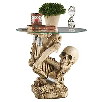 Design Toscano The Contortionist Skeleton Side Table