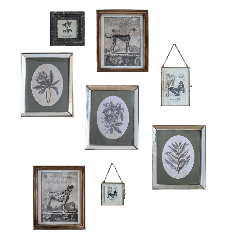 Hello Honey® 2 Pack Brass & Glass 5" x 7" Chain Frame Set