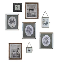 Hello Honey® 2 Pack Brass & Glass 5" x 7" Chain Frame Set